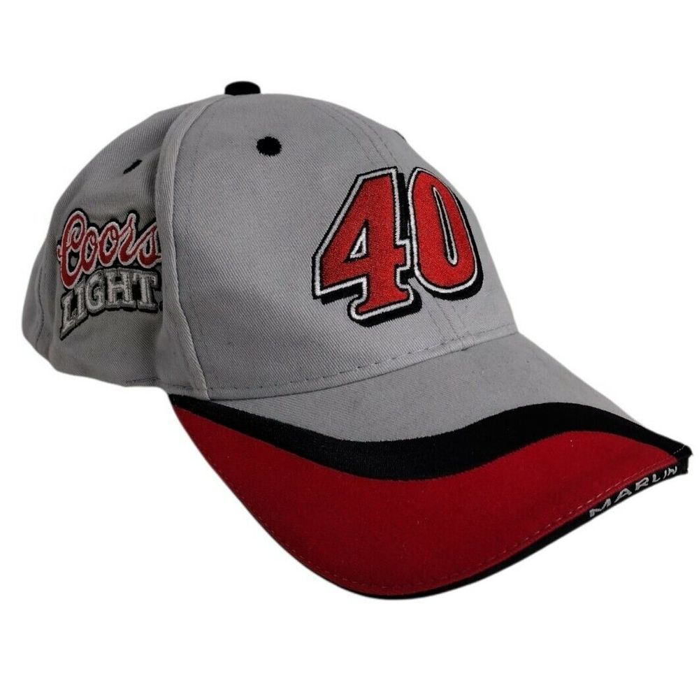 Sterling Martin #40 Coors Light Hat Cap Nascar Winners Circle Signature Embroide